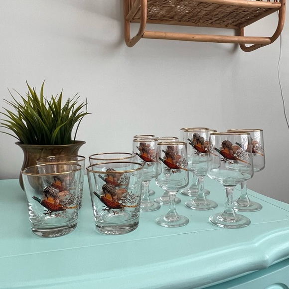 Vintage Pheasant Barware - Picture 2 of 11